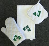 OVEN MITT,TOWEL,POT HOLDER SET
